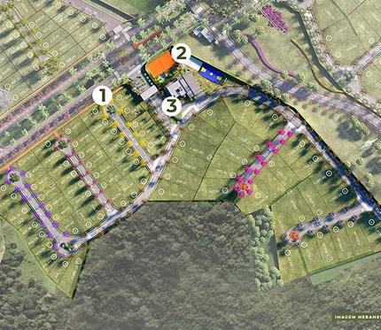 Ilustração da infraestrutura La Colline