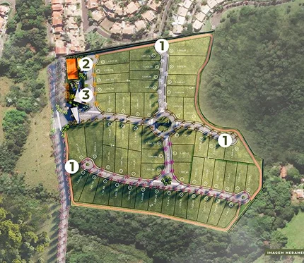 Ilustração da infraestrutura La Montagne