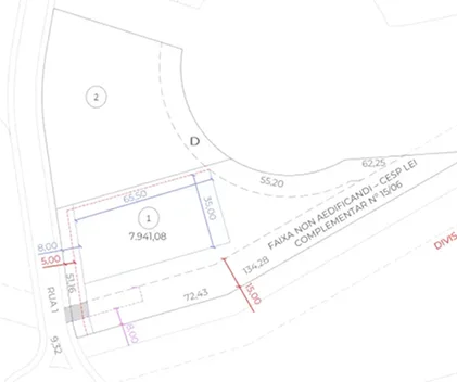 Ilustração planta da Quadra D